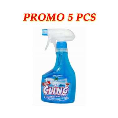 [PROMO 5 PCS] Cling Semprot 440ml / Pembersih Kaca Hotel / Pembersih Kaca Helm