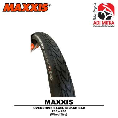 Maxxis Overdrive Excel Slikshield Wired Tire | Ban Luar Sepeda 700C 700x35C