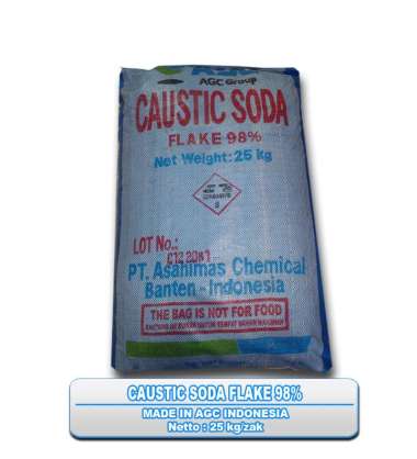 Caustic Soda Flake 98% - Naoh Lokal - Soda Api Asahi 1 KG