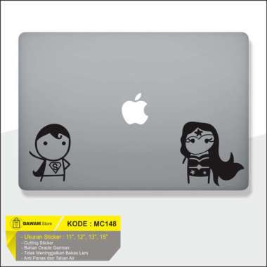 Stiker Decal Case Macbook Sticker Decal Pelindung Macbook Superwomen