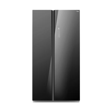 Midea HC-689GV Kulkas Side By Side [600 L] Black