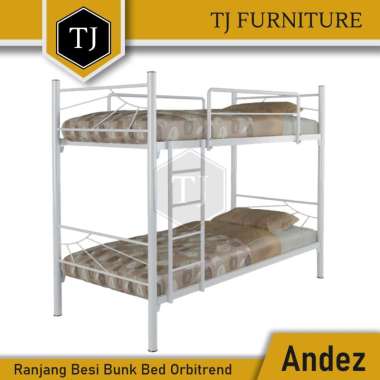 Orbitrend Andez Ranjang Susun Besi / Tempat Tidur Tingkat Besi / Divan Besi / Bunk Bed