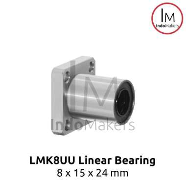 LMK8UU Linear Motion Square Flange Bearing