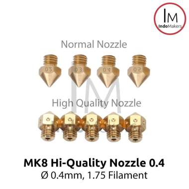 High Quality 3D Printer Nozzle MK8 0.4 Nozzle, Precision Nozzle