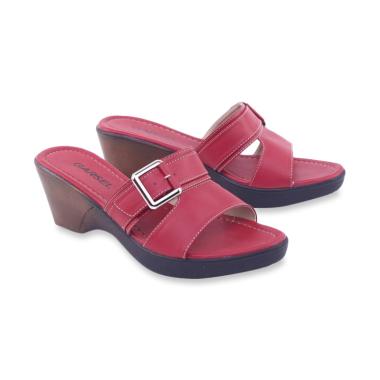 Garsel G1GUT 8334 Kasual Sandal Wedges Wanita - Merah