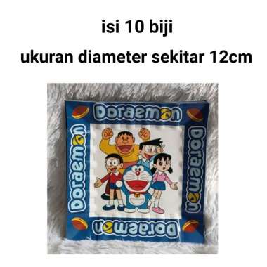 piring kertas ulang tahun karakter doraemon DORAEMON isi 10 pcs biru