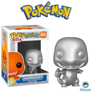 Funko POP! Games Pokemon 25th Anniversary - Charmander Silver Metallic