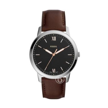 Fossil The Minimalist Jam Tangan Pria [Original/ FS5464] Brown Black Silver
