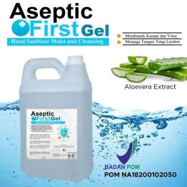 DAILY Hand Sanitizer Gel Aseptic First Refill 5 Liter Ekstrak Aloevera