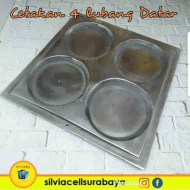 CETAKAN KUE MARTABAK MINI / LEKER 4 LUBANG - TANPA TUTUP