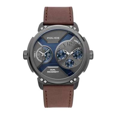 Police Avignon Multifunction Dual Time Jam Tangan Pria Original Garansi Resmi [PL-15725/JSB39]