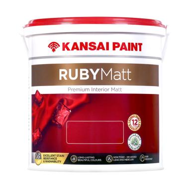 Kansai Paint 595 204 Rubymatt Interior Cat Dinding White Diamond 25l - 