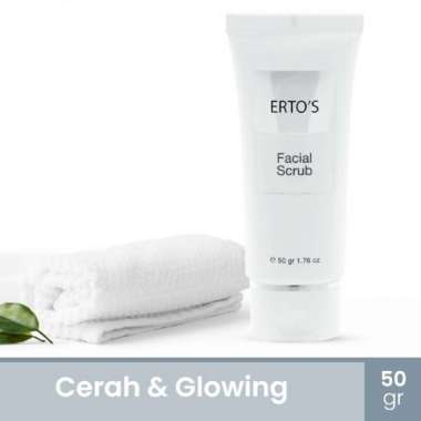 Facial Scrub Ertos - Pembersih wajah scrub / Face Scrub / Pembersih Wajah Glowing Mencerahkan / Sabu