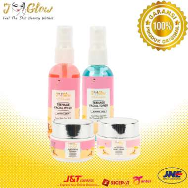 Jglow j glow skincare paket baby jglow normal perawatan wajah facial wash pemutih wajah glowing skin