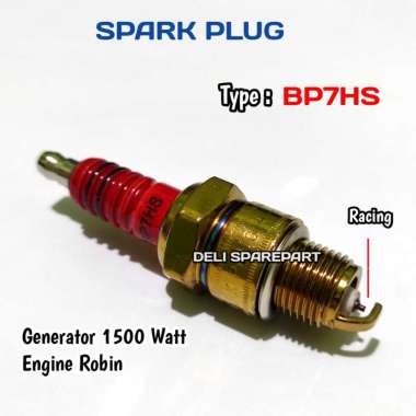 Sparkplug Busi Mesin Genset Mesin Robin BP7HS Racing Kepala Runcing