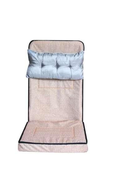 kursi lesehan / kursi tatami / kursi santai / kursi lipat sofa tatami cream