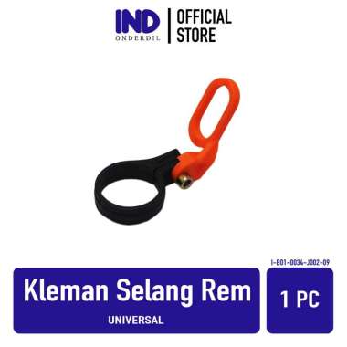 Kleman-Klem Selang-Kabel Rem Depan Model V Plastik Untuk Semua Jenis Motor-Universal Merah-Kuning-Or