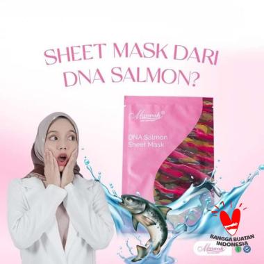 Marwah Skincare DNA Salmon Sheet Mask Masker Wajah Tissue Extract