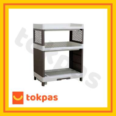 Rak Piring 2 Susun Plastik RSOK Rak Susun Olymplast 2 Tier