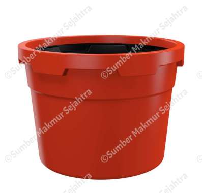Pot Tanaman / Pot Bunga Plastik Besar Penguin 150 Liter - POT 150 orange
