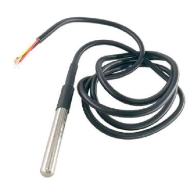 CUCI GUDANG DS1820 Digital temperature sensor water proof system Arduino uno Mega HITAM