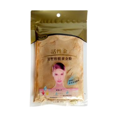 Mask 24K Active Gold Aqua Bubuk Emas Soft Mask Masker Wajah