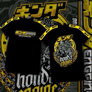 Kaos Honda Engine Hitam L/XL