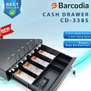 CASH DRAWER CD-338S LACI UANG KASIR 5 SLOT UANG KERTAS MURAH LACI KASIR METAL