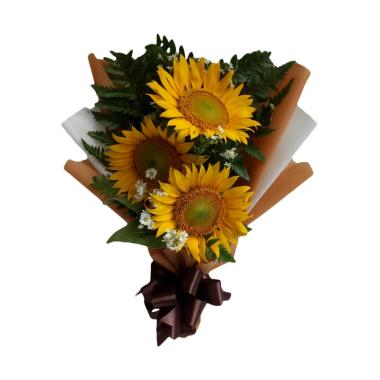 Freshcut Flowers Buket Bunga Matahari Kuning