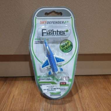 Mainan Anak 3+ Diecast Pesawat Fighter Plane Pesawat Tempur Blue