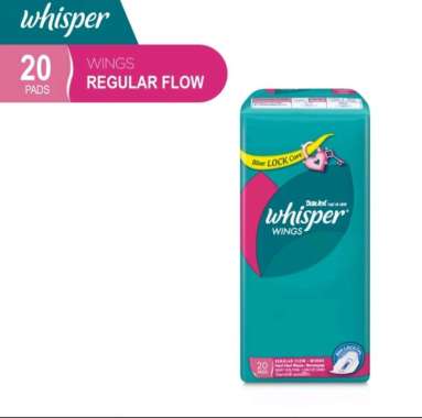 Whisper Regular Flow Wings Pembalut [20s]