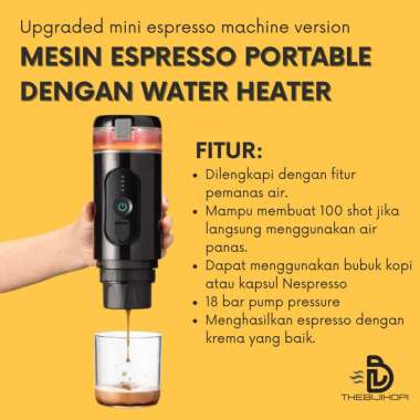 MESIN ESPRESSO PORTABLE MINI ESPRESSO COFFEE MAKER DENGAN PEMANAS AIR
