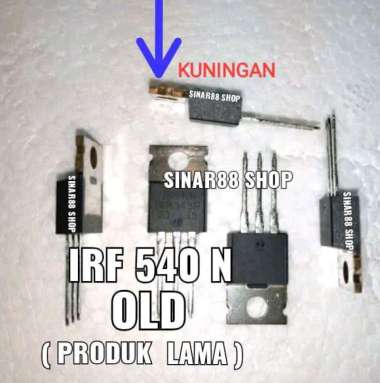 TR TRANSISTOR IRF540N IRF 540N ORIGINAL OLD VERSION