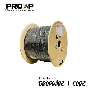 PROXP-FiberHome FO Cable Dropwire 1/2 Core 1km - LSZH DropWire 1 Core