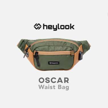 HEYLOOK Tas Selempang Pria Waist Bag Nylon Oscar Pria Waist Bag Distro ARMY
