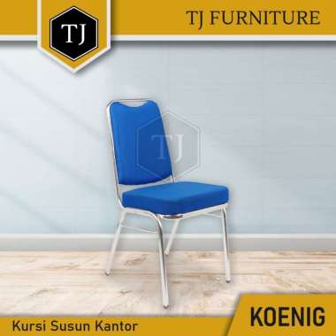 Kursi Susun / Kursi Tumpuk / Kursi Kantor / Kursi Kerja - Koenig Hitam