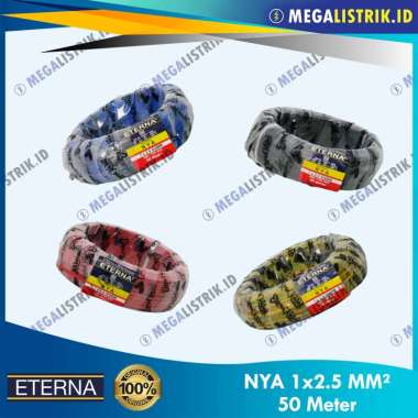 Eterna NYA 2.5 ( 50M ) Kabel Listrik Kawat Tunggal 1 x 2.5MM / Engkel 2,5 / 1 x 2,5MM ( 50 Meter ) H