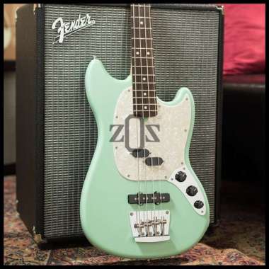 Bass Mustang Fender American Performer Elektrik SatinSeafoam Green RW FB
