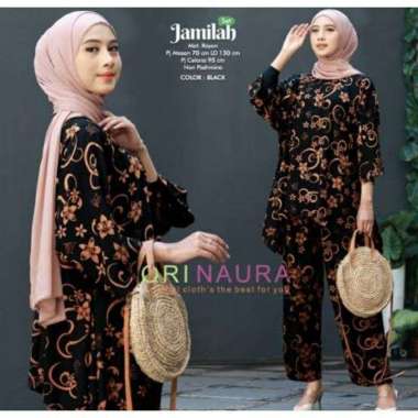 Brissa Set Jumbo - One Set Jumbo Waka Waka Brissa SET Setelan Wanita Rayon Premium  Set Celana Panja