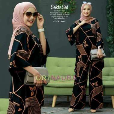 Brissa Set Jumbo - One Set Jumbo Waka Waka Brissa SET Setelan Wanita Rayon Premium  Set Celana Panja