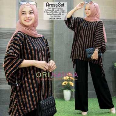 Brissa Set Jumbo - One Set Jumbo Waka Waka Brissa SET Setelan Wanita Rayon Premium  Set Celana Panja