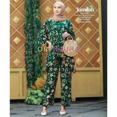 Brissa Set Jumbo - One Set Jumbo Waka Waka Brissa SET Setelan Wanita Rayon Premium  Set Celana Panja