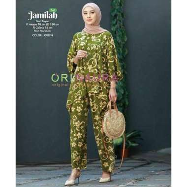 Brissa Set Jumbo - One Set Jumbo Waka Waka Brissa SET Setelan Wanita Rayon Premium  Set Celana Panja