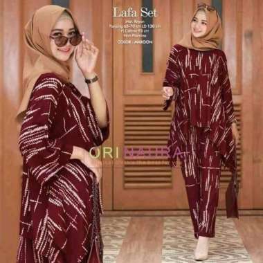 Brissa Set Jumbo - One Set Jumbo Waka Waka Brissa SET Setelan Wanita Rayon Premium  Set Celana Panja