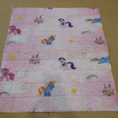 Wallpaper Foam Karakter Doraemon/Lol/Hello Kitty/Keropi/Litte Pony  Litte pony