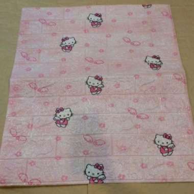 Wallpaper Foam Karakter Doraemon/Lol/Hello Kitty/Keropi/Litte Pony  Hello kitty