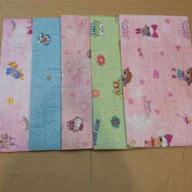 Wallpaper Foam Karakter Doraemon/Lol/Hello Kitty/Keropi/Litte Pony  Lol