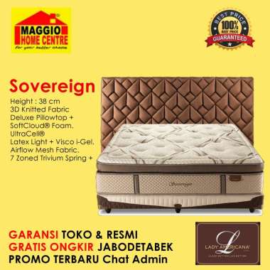 KASUR LADY AMERICANA - KASUR SPRINGBED LATEX - SOVEREIGN - LADY FULL SET 160 x 200