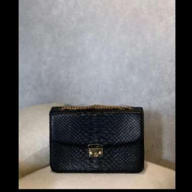 Tas Kulit Ular Asli - Tas Wanita - Karla - Tas Black