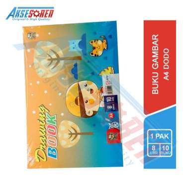 Buku Gambar A4 Dodo [10 Buku/1 Pack] / Drawing Book Dodo / Buku Sekolah / Buku Gambar 1 Pak Murah / 